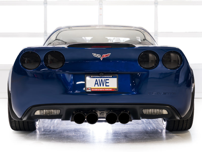 AWE Tuning C6 Chevrolet Corvette Z06/ZR1 Track Edition Axle-Back Exhaust w/ Diamond Black Tips