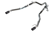 Borla 24-25 Ford Ranger Raptor 2.75in Tail Pipe Kit 4in Tip - Carbon Fiber Black Anodized