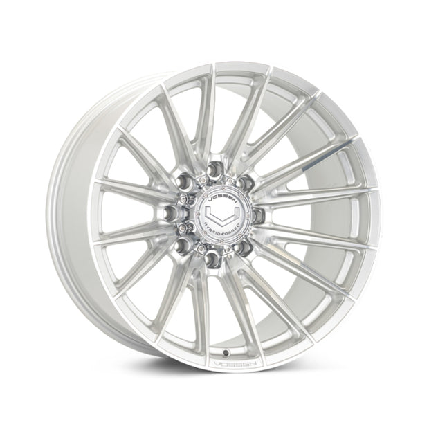 Vossen HFX-2 24x12 - 8x180 - ET44 - Ultra Deep Face - 124.3 - Silver Polished Wheel