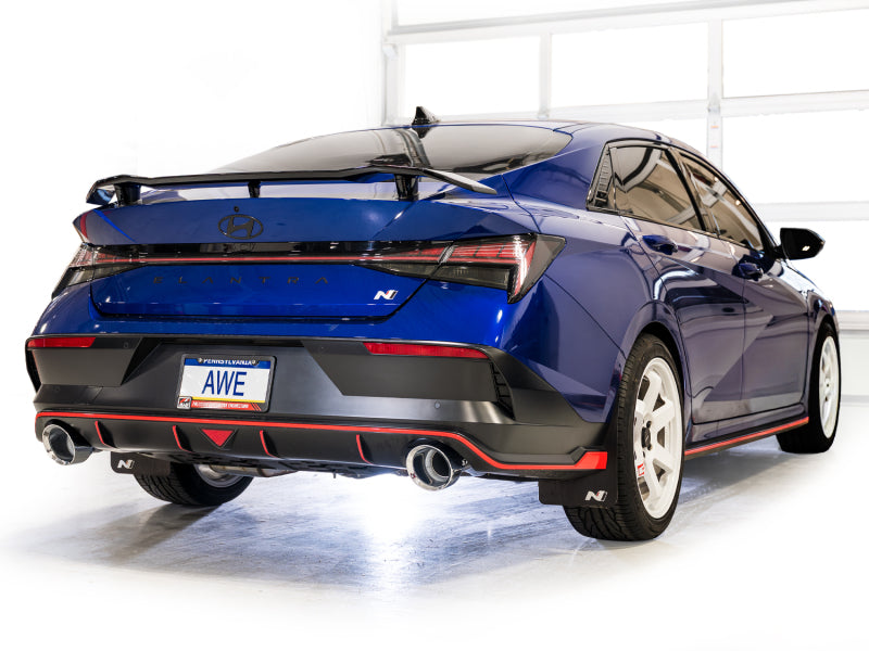 AWE Tuning 22-26 Hyundai Elantra N Track Edition Cat-Back Exhaust - Chrome Silver Tips