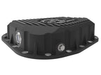 aFe POWER Pro Series Rear Diff Cover Black w/ Machined Fins Ford F-250/350 23-26 (Sterling 11.6)