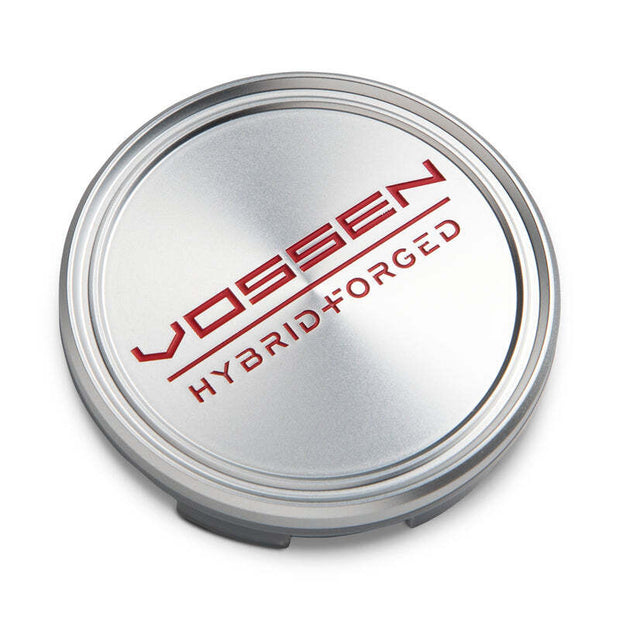 Vossen Hybrid Forged Optional Center Cap - Small - Satin Machined w/ Red Lettering