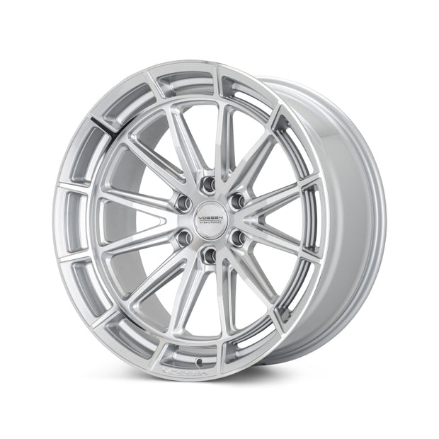 Vossen HFX-5 20X10 / 8X180 / ET18 / SUPER DEEP / 124.3 - Silver Polished