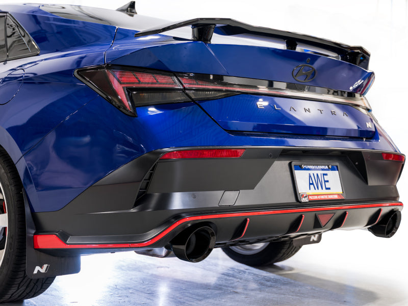 AWE Tuning 22-26 Hyundai Elantra N Track Edition Cat-Back Exhaust - Diamond Black Tips