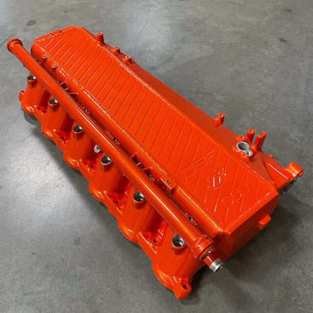 CSF Toyota A90/A91 Supra/ BMW G-Series B58 Charge-Air Cooler Manifold - Tangerine Twist Sparkle