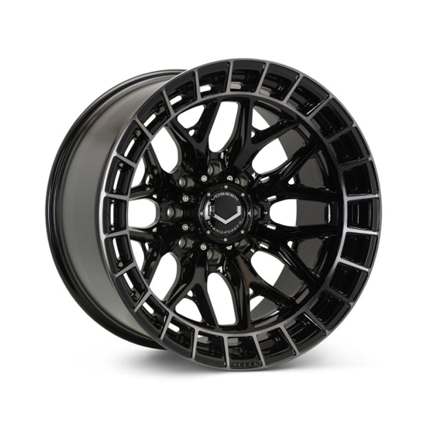 Vossen HFX-1 20x10 - 8x170 - ET18 - Super Deep Face - 125.1 - Tinted Gloss Black Wheel