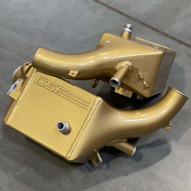 CSF 16-21 BMW M5 (F90) / 17-21 BMW M8 (F91/F92/F93) Twin Charge-Air-Cooler Set - Carbon Gold Matte