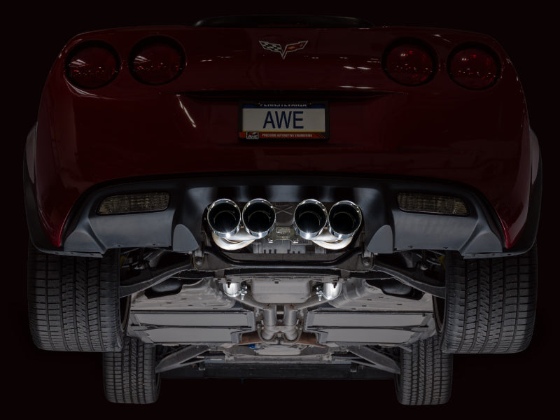 AWE Tuning 09-13 Chevrolet Corvette 6.2L Touring Edition Axle-Back Exhaust w/ Chrome Silver Tips