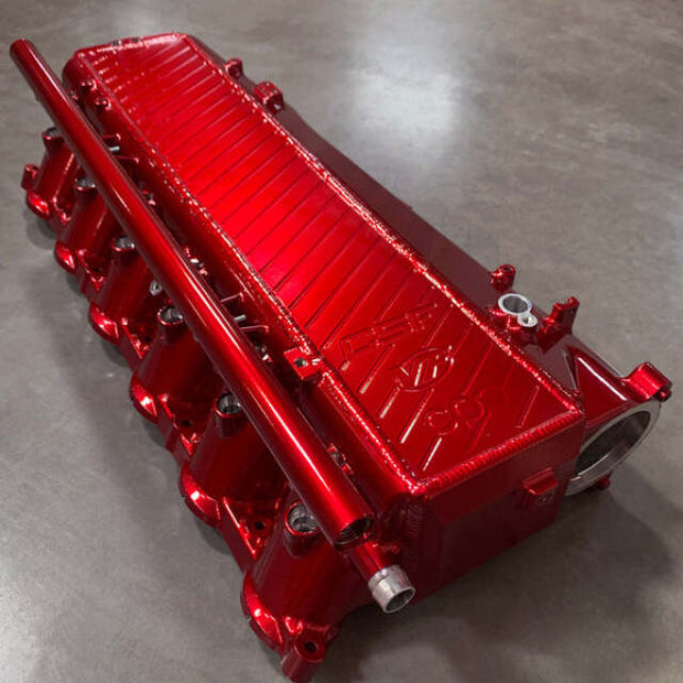 CSF BMW Gen 1 B58 Charge-Air-Cooler Manifold - Candy Apple Red