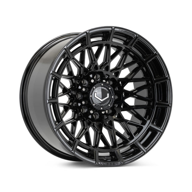 Vossen HFX-3 24x12 - 8x180 - ET44 - Ultra Deep Face - 124.3 - Gloss Black Wheel