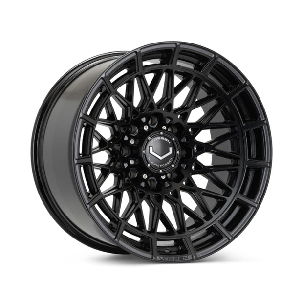 Vossen HFX-3 22x12 - 8x180 - ET44 - Ultra Deep Face - 124.3 - Satin Black Wheel