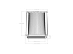 aFe Magnum FORCE Intake Replacement Air Filter w D2 Dura-Dry Media 5-1/2inF x(10x7)inB x7inT x8inH