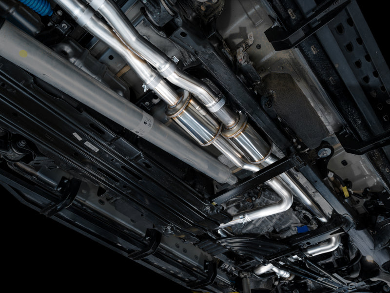 AWE Tuning 2025+ RAM 1500 RHO 3.0 I6 TT 0FG Dual Rear Exit Cat-Back Exhaust - Diamond Black Tips