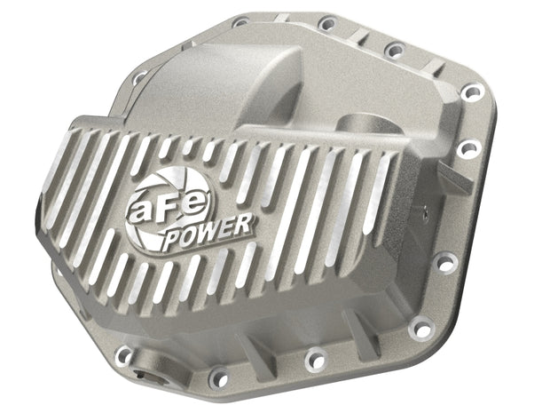aFe POWER Street Series Front Diff Cover Raw w/ Machined Fins Ford F-250/350 23-26(Dana M235)