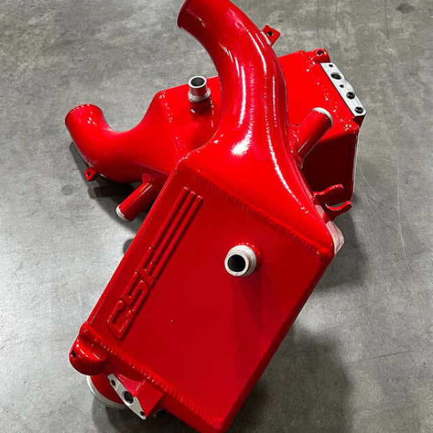 CSF 16-21 BMW M5 (F90) / 17-21 BMW M8 (F91/F92/F93) Twin Charge-Air-Cooler Set - Bengal Red Gloss