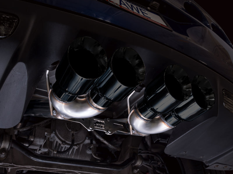 AWE Tuning C6 Chevrolet Corvette Z06/ZR1 Track Edition Axle-Back Exhaust w/ Diamond Black Tips