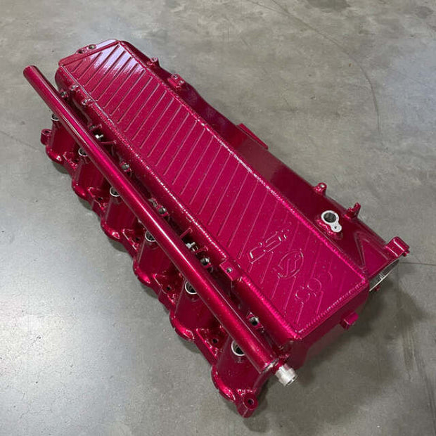 CSF BMW Gen 1 B58 Charge-Air-Cooler Manifold - Raspberry Sparkle