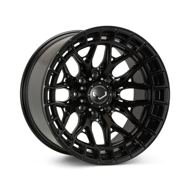 Vossen HFX-1 20x10 - 8x180 - ET18 - Super Deep Face - 124.3 - Satin Black Wheel