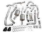 AWE Tuning 2025+ RAM 1500 RHO 3.0 I6 TT 0FG Dual Rear Exit Cat-Back Exhaust - Diamond Black Tips
