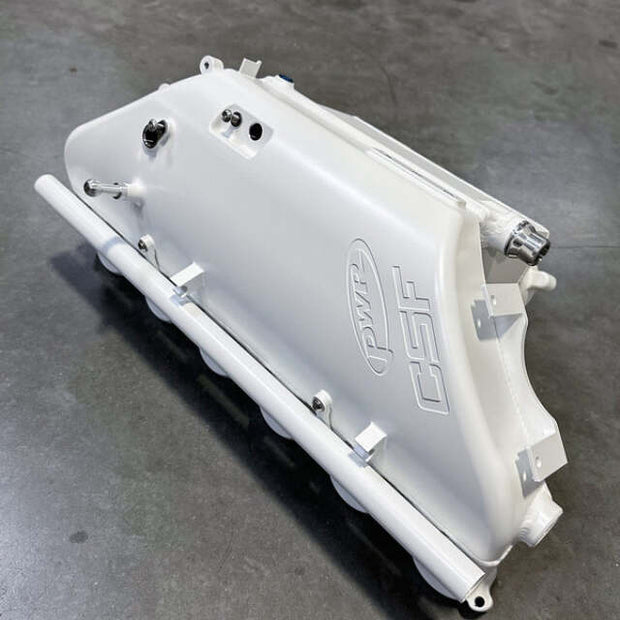 CSF BMW M2/M3/M4 S58 (G8X) Charge-Air Cooler Manifold - Brilliant Frozen White Metallic