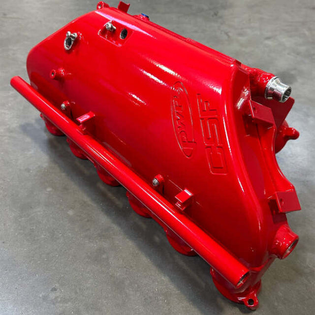 CSF BMW M2/M3/M4 S58 (G8X) Charge-Air Cooler Manifold - Bengal Red Gloss