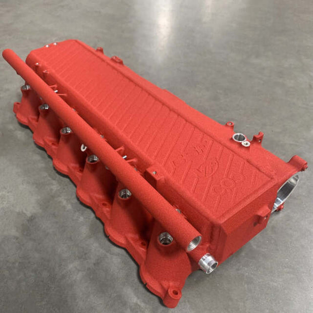CSF Toyota A90/A91 Supra/ BMW G-Series B58 Charge-Air Cooler Manifold - Crinkle Red