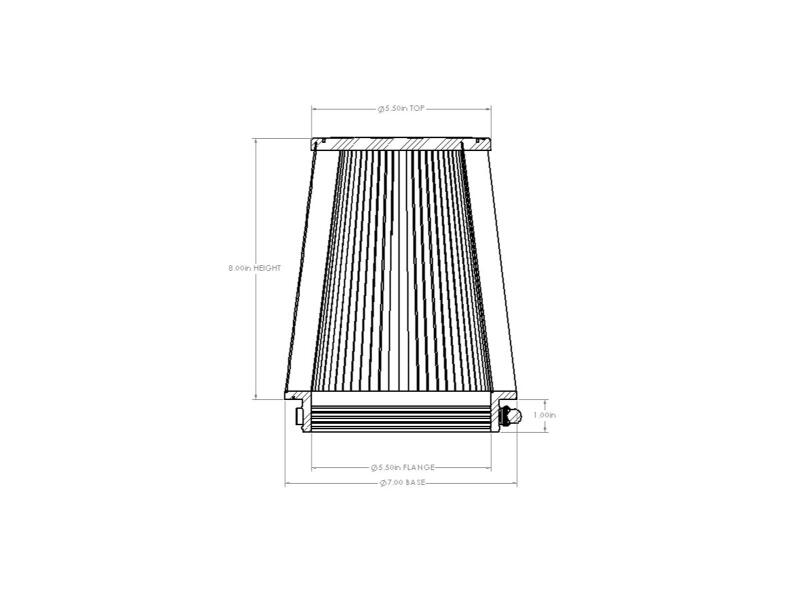 aFe Magnum FORCE Intake Replacement Air Filter w/ D2 Media 5-1/2in F x7in B x5-1/2in T x8in H