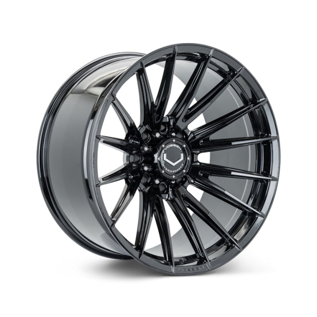 Vossen HFX-2 24x12 - 8x180 - ET44 - Ultra Deep Face - 124.3 - Gloss Black Wheel