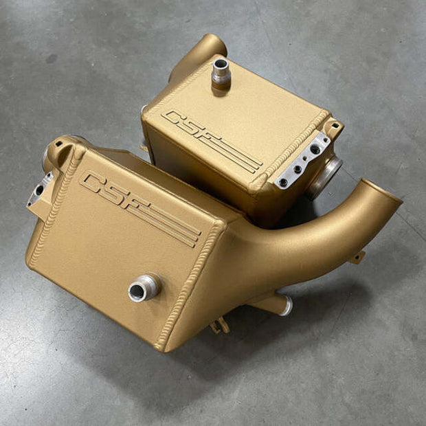 CSF 2025+ BMW G90 M5 / G99 M5 Touring Charge Air Cooler - Carbon Ceramic Gold Gloss
