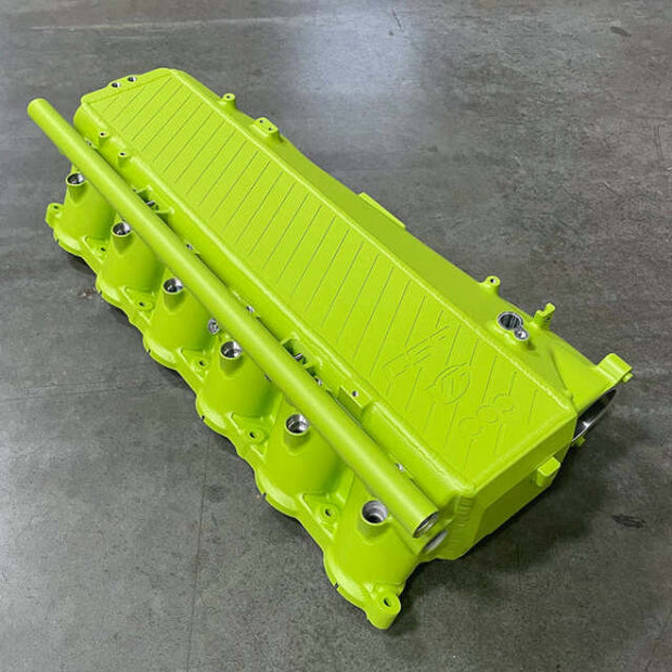 CSF BMW Gen 1 B58 Charge-Air-Cooler Manifold - Sublime Yellow Green