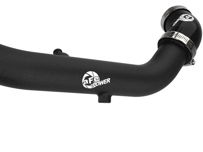 aFe BladeRunner 2in to 2-1/2in Aluminum Hot Charge Pipe Black Ford F-150 24-26 V6-2.7L (tt)
