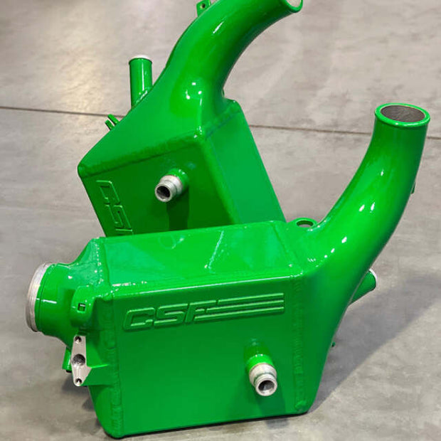 CSF 16-21 BMW M5 (F90) / 17-21 BMW M8 (F91/F92/F93) Twin Charge-Air-Cooler Set - Java Green