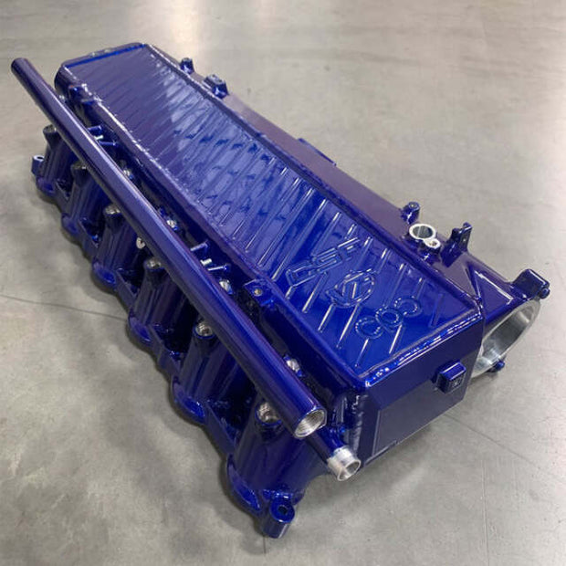 CSF BMW Gen 1 B58 Charge-Air-Cooler Manifold - LP Blue