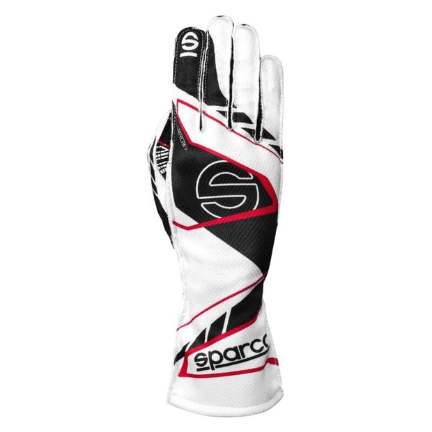 SPARCO K-Arrow+ White/Black Kart Racing Gloves Size 09
