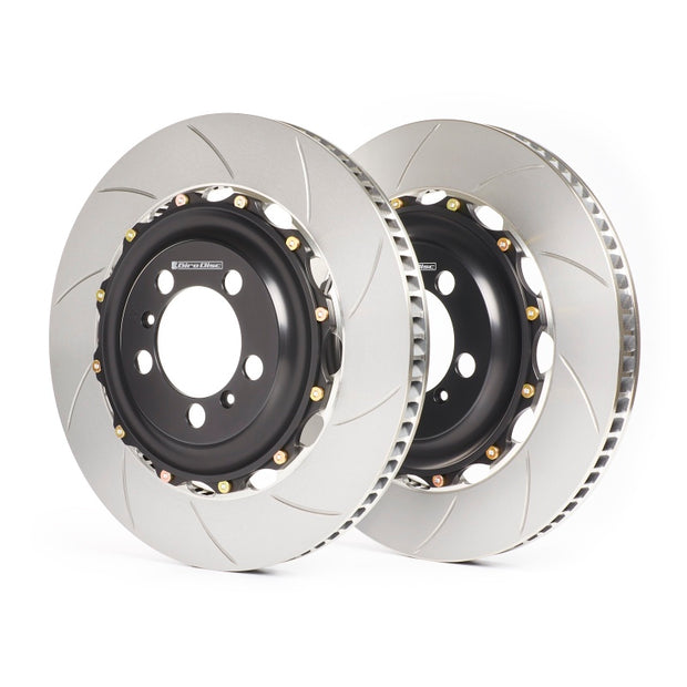 GiroDisc 12-17 Mercedes-Benz SL63 (R231 Excl CCM) Dimpled & Slotted Rear Rotors