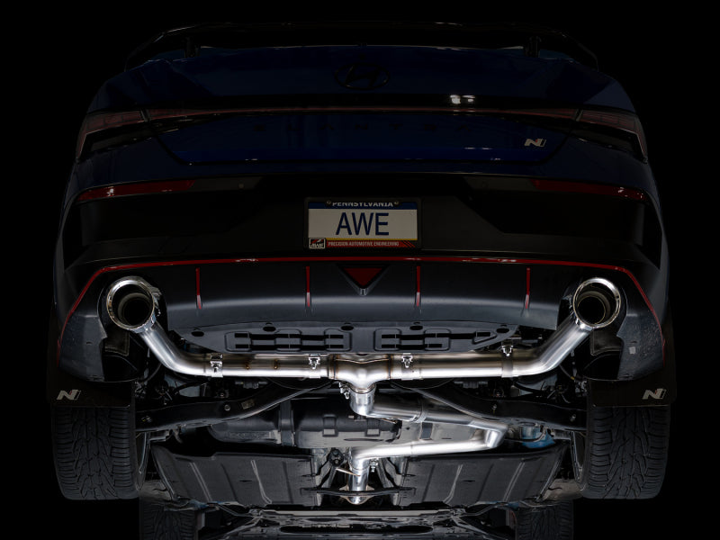 AWE Tuning 22-26 Hyundai Elantra N Track Edition Cat-Back Exhaust - Chrome Silver Tips