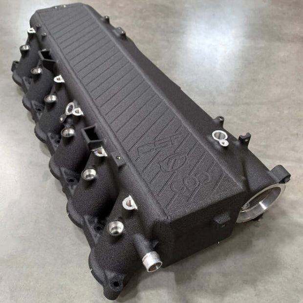 CSF BMW Gen 1 B58 Charge-Air-Cooler Manifold - Crinkle Black