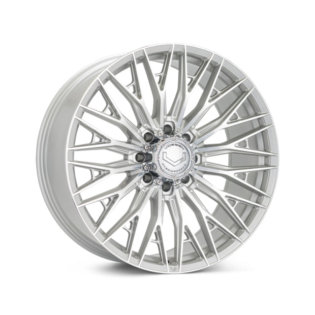 Vossen HFX-6 24X12 / 8X170 / ET44 / ULTRA DEEP / 125.1 - Silver Polished